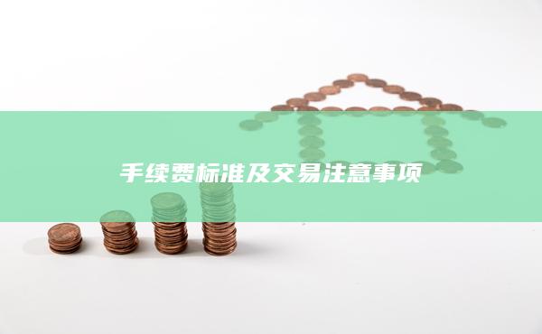 手续费标准及交易注意事项